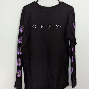 Obey Black Skull Bloom Longsleeve